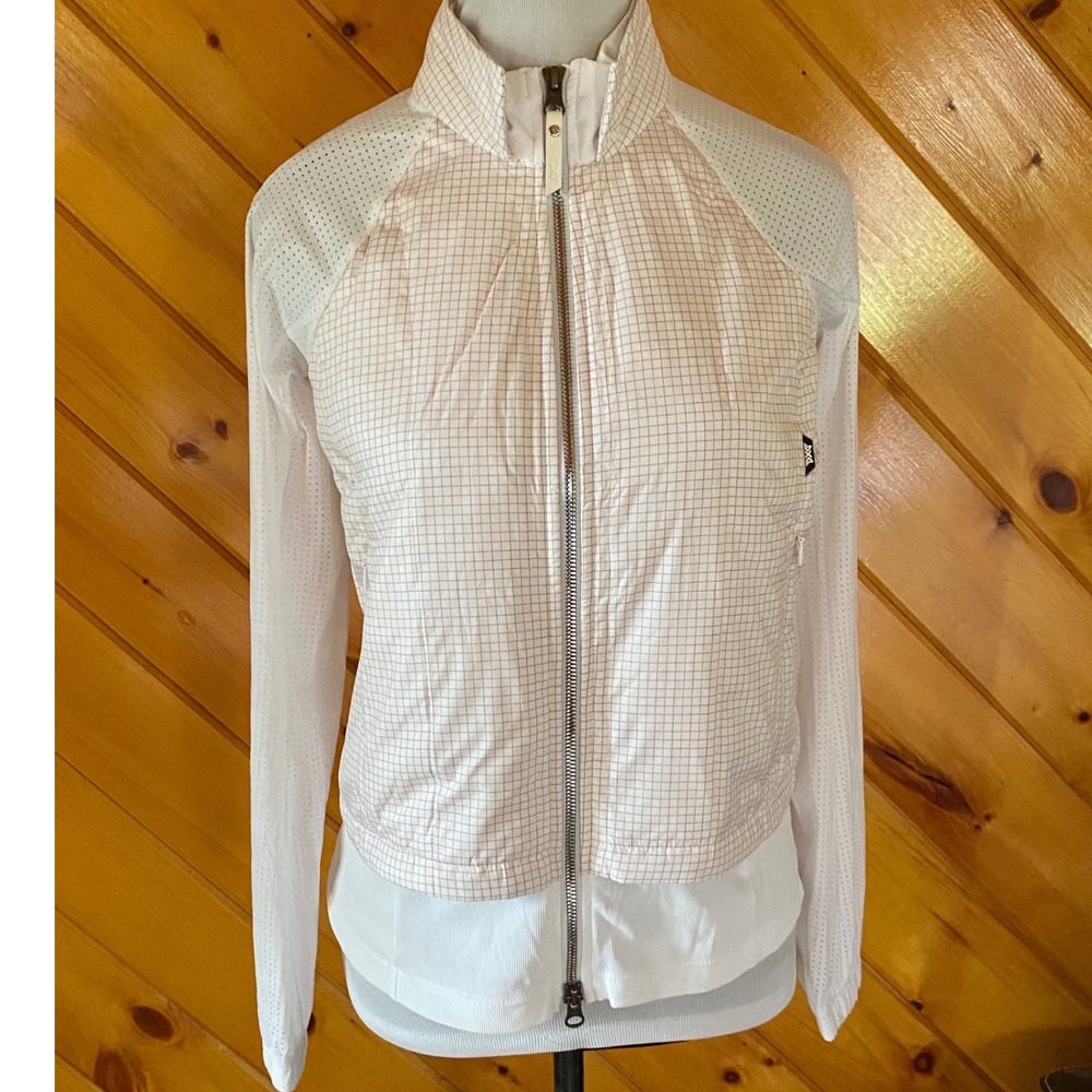 PXG NWT Women's Grid Hybrid Golf Jacket Perforated White Down Fill XS